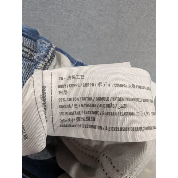 Abercrombie Fitch Jeans Womens Size 2 Blue Distressed '90s Straight High Rise - Picture 16 of 16